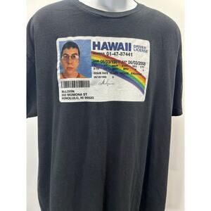 Superbad Men's Short Sleeved Crew Neck Graphic T-Shirt Sz 2XL Black